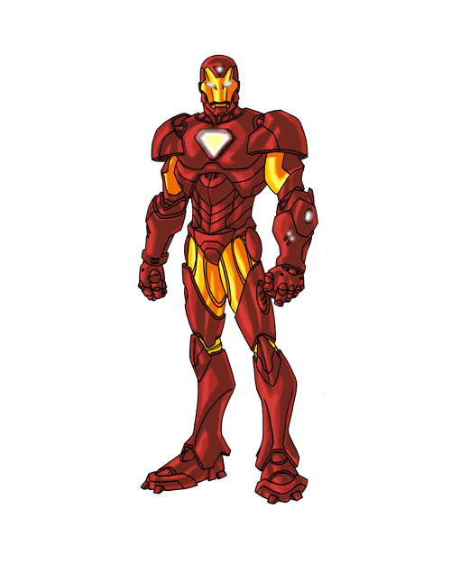Modern armor Iron Man This suit looks like Iron Man and Ultron had a child