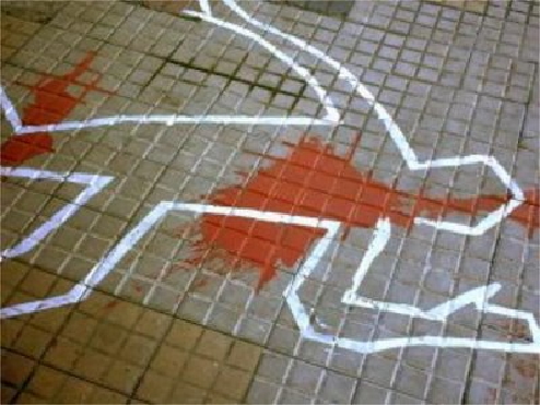 chalk outline